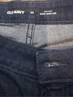 Old Navy High-Rise Wow Wide Leg Women’s Jeans - Dark Blue